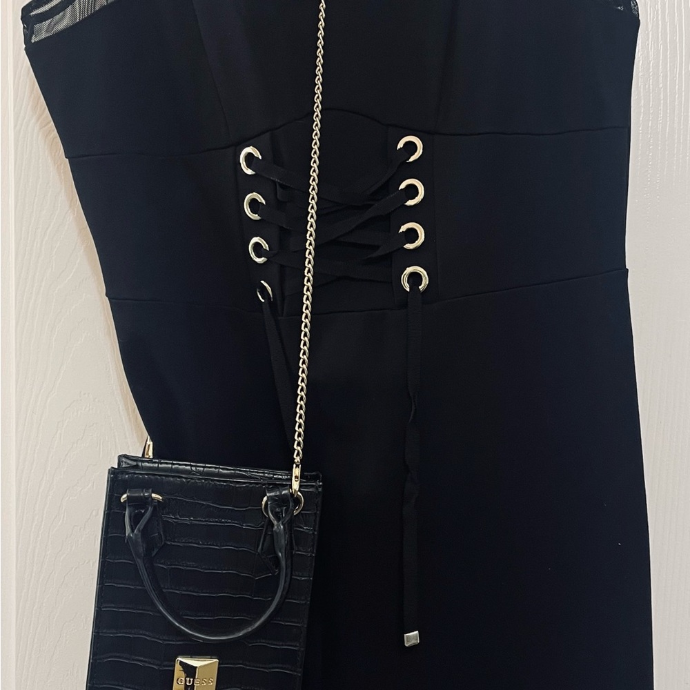 COPY - Guess Black Dress with Chain Bag. Together $56.00. Also sell separated